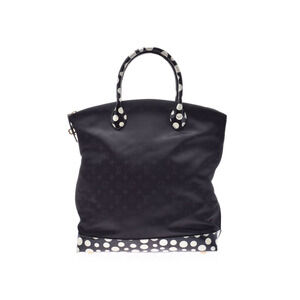 Louis Vuitton Lockit Black White Nylon Vernis Patent Handbag